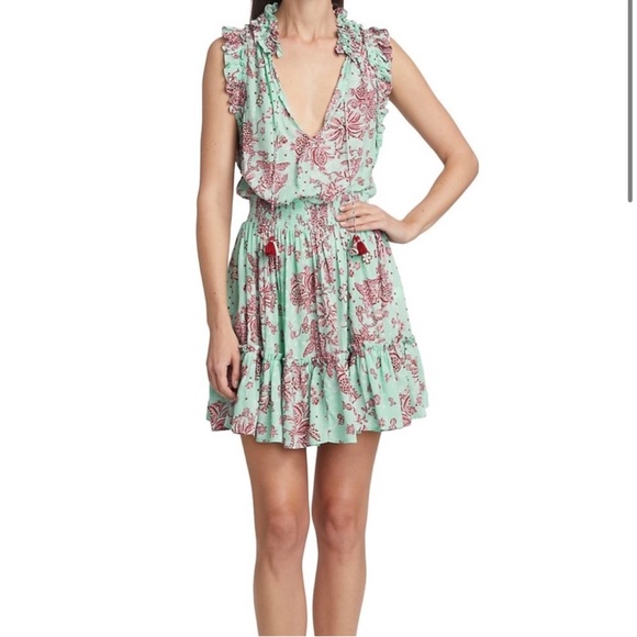 poupette st barth triny mini dress Poupette St Barth Triny Mini Dress in Pink Dalia